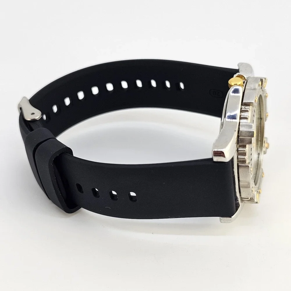Sports Illustrated Men's Watch 38MM Yellow Dial NEW Black Plastic Bands Battery